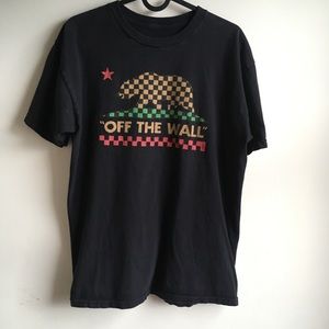 Vans Off The Wall Men's Medium Black Tee